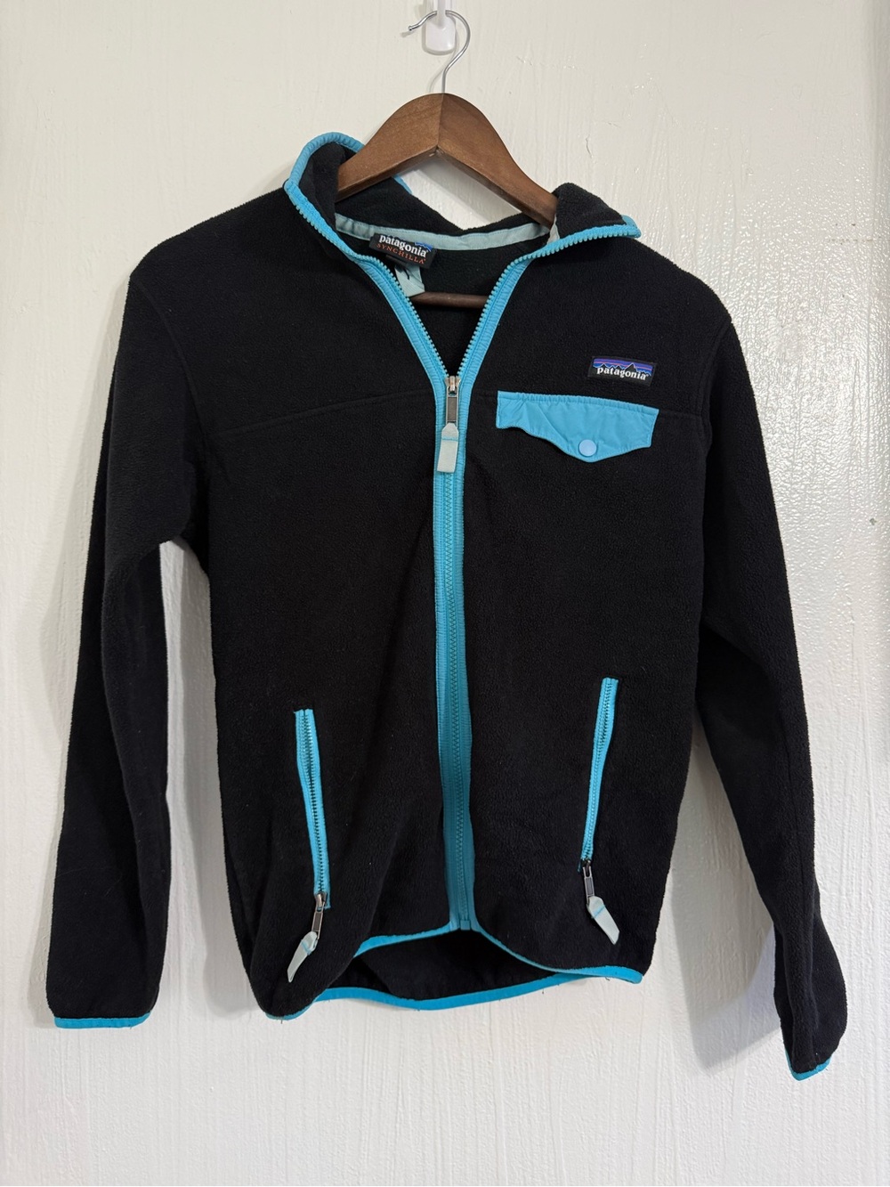 Patagonia Synchilla Full Zip Fleece Jacket sty25485 Women's Sz XS EC Zip Pockets